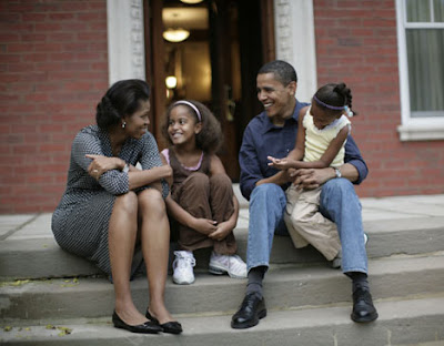 america president obama with family