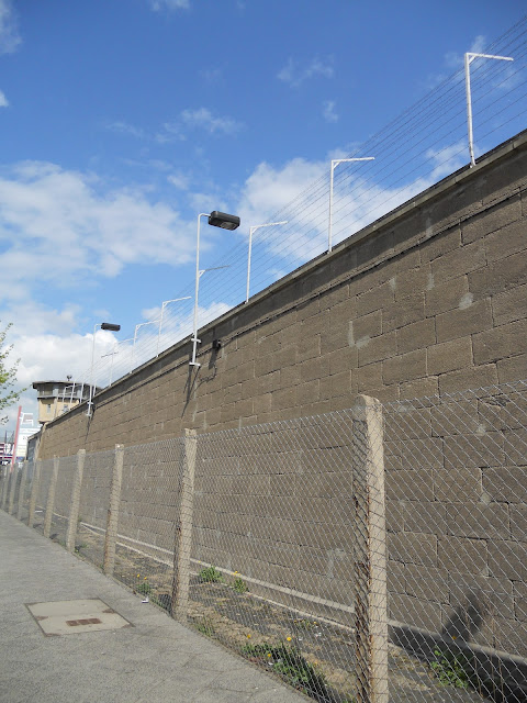East Berlin prison wall