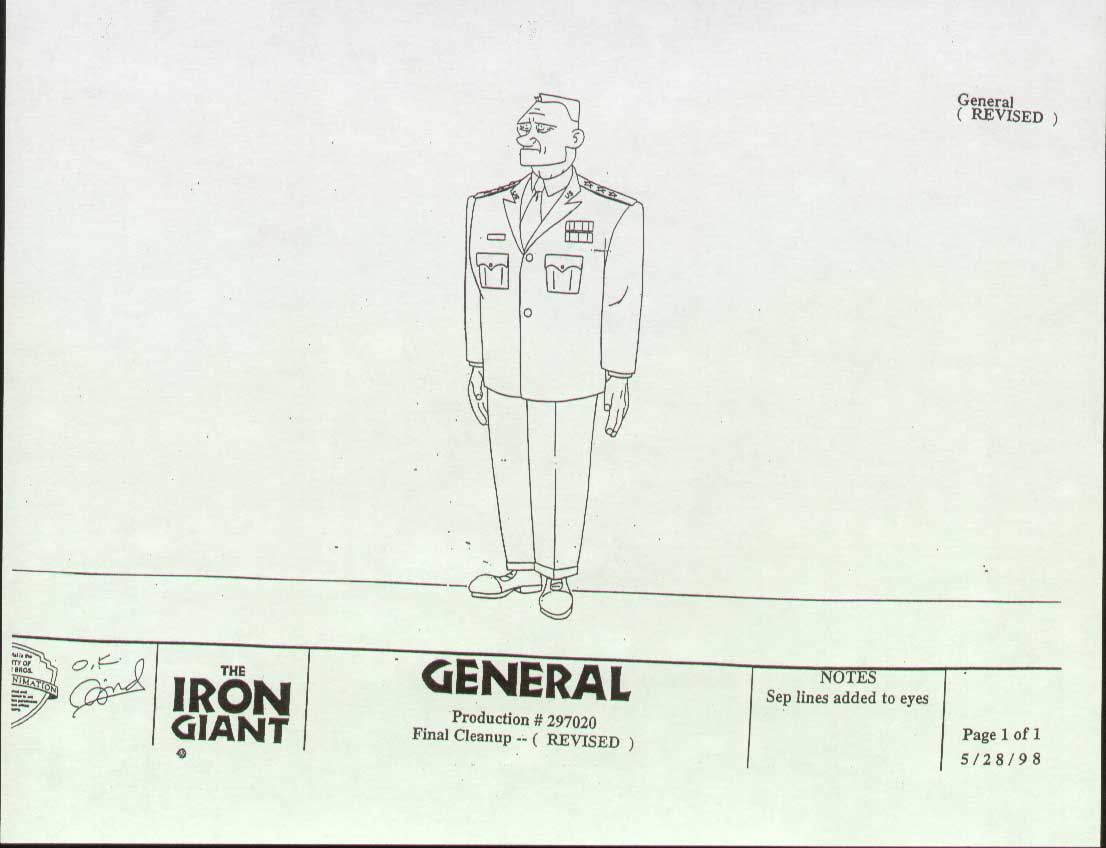 Flooby Nooby The Iron Giant Model Sheets