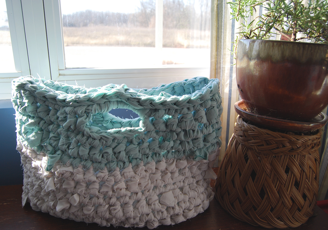 a Shimmering Star Rag Basket