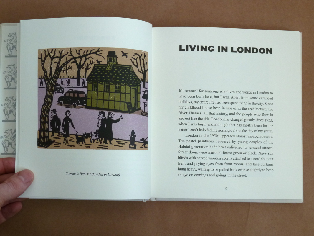 An Alphabet of London linocut book by Christopher Brown LinocutBoy