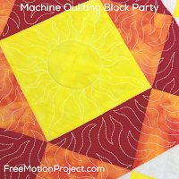 Machine Quilting Block Party Block 1