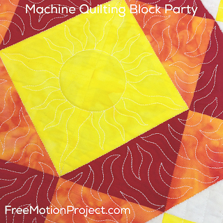 Machine Quilting Patchwork Block
