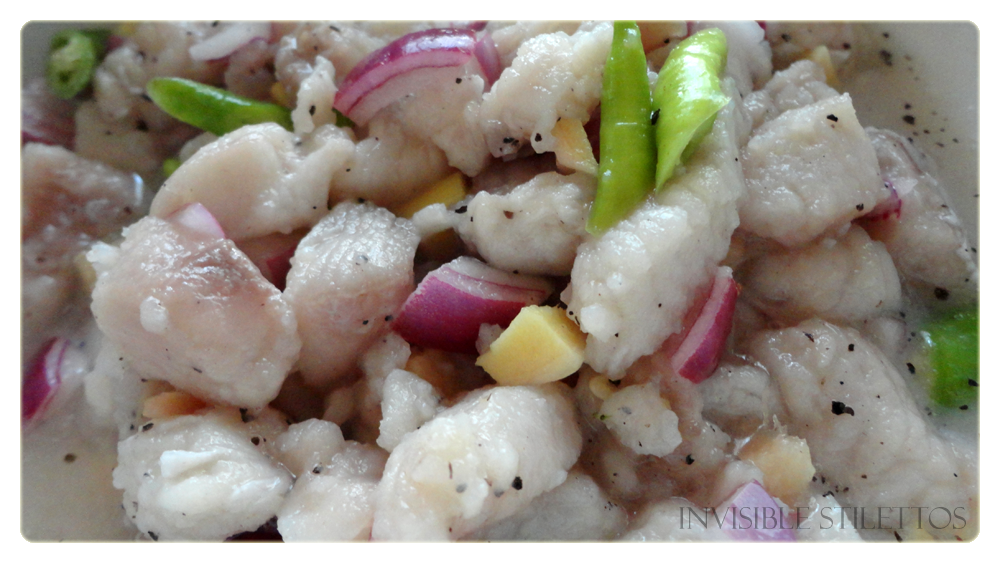 Spanish Mackerel Ceviche (Kinilaw na Tanigue) INVISIBLE + STILETTOS
