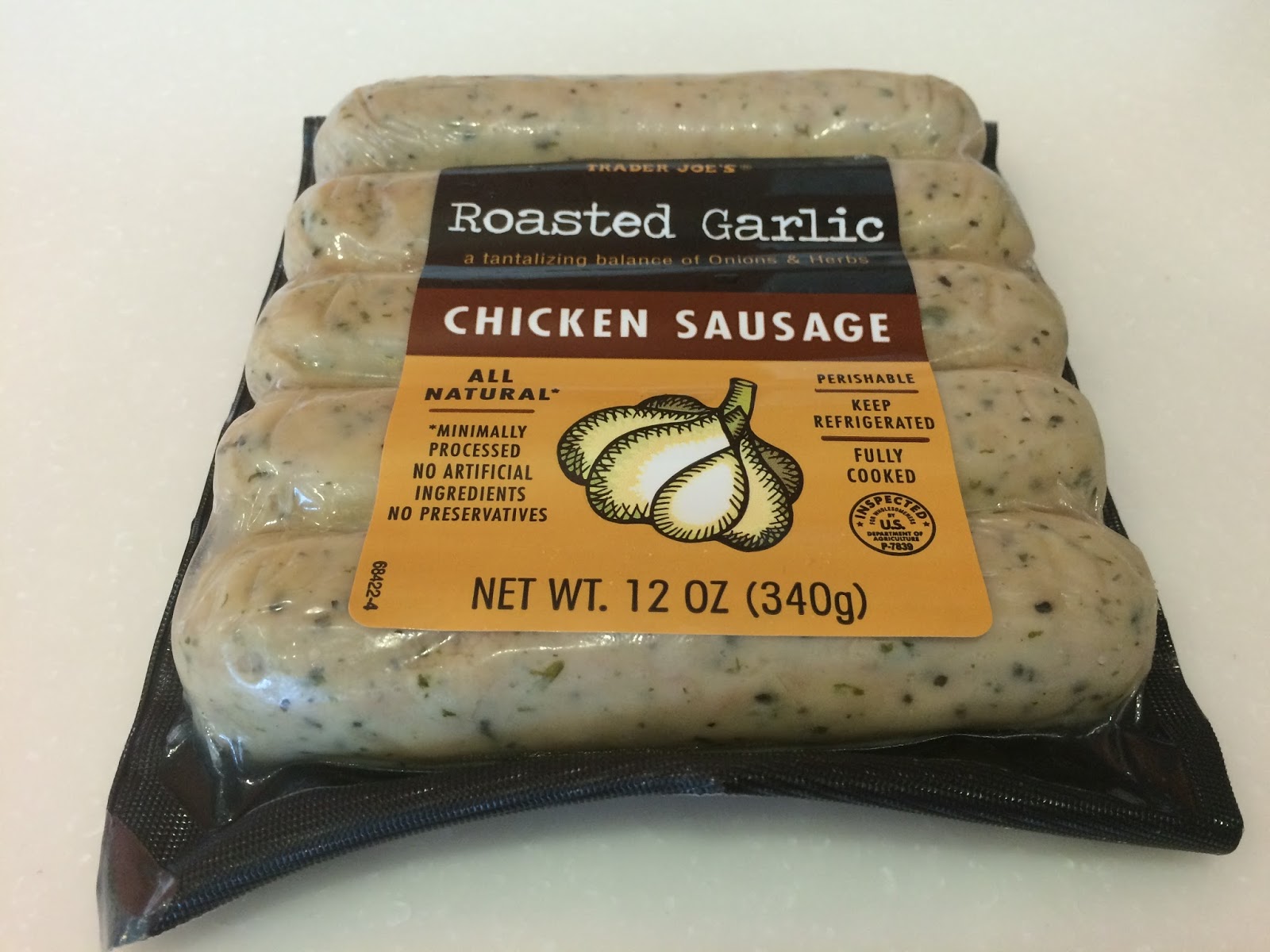 trader joe chicken sausage nutrition