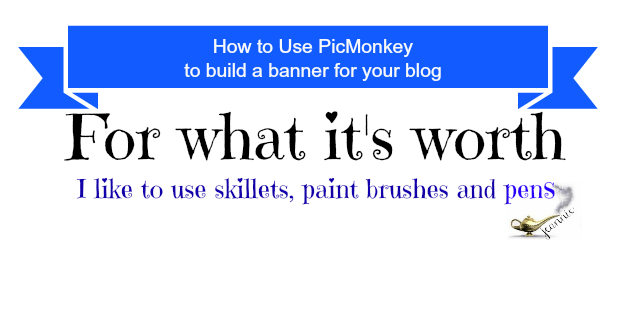 How to make a blog banner using PicMonkey DIY #blogbanner, PicMonkey, Blogger banner