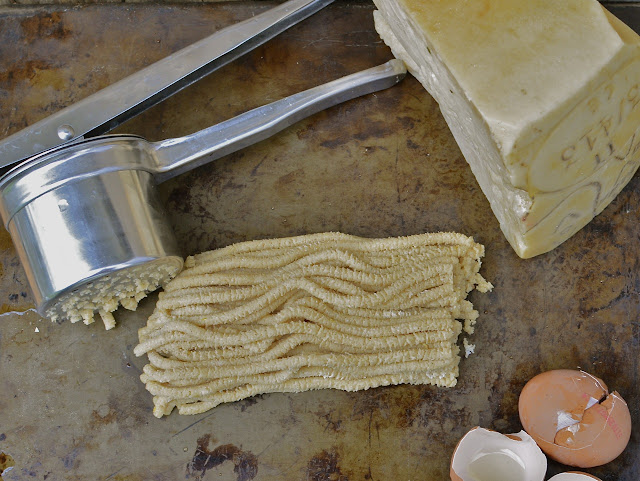 Passatelli is a rustic Italian pasta meets German spatzle noodle dumpling