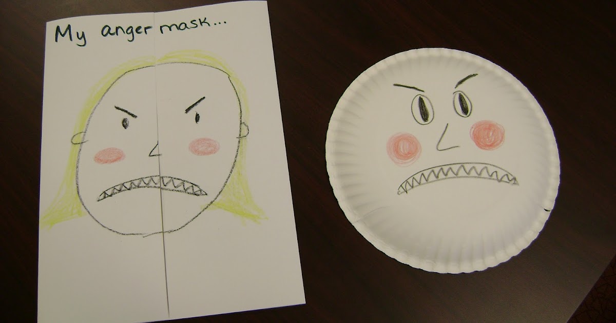 Elementary School Counselor's Blog: My Anger Mask
