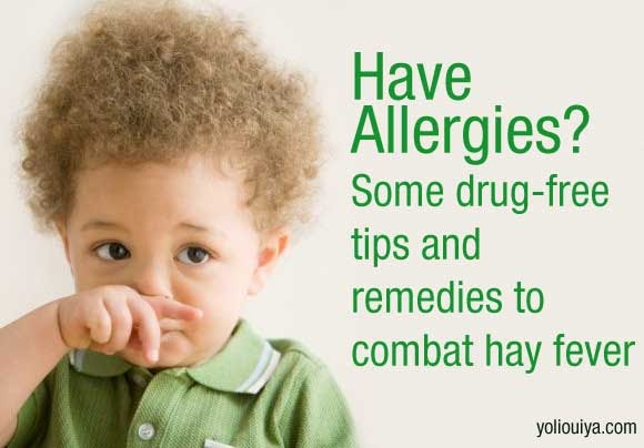One Drop One Dream: Home Remedies No. 2 For Allergies