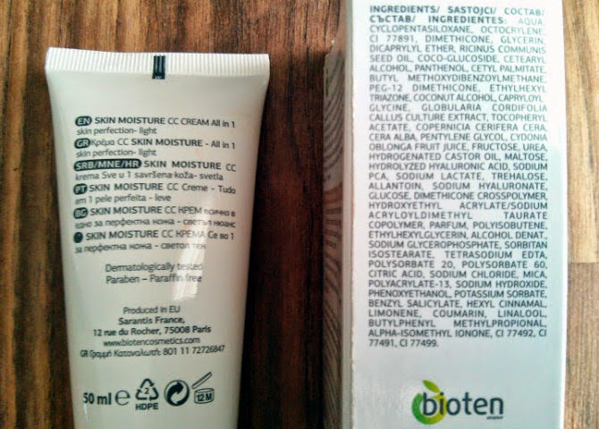 bioten cc cream ingredients reviews and swatches
