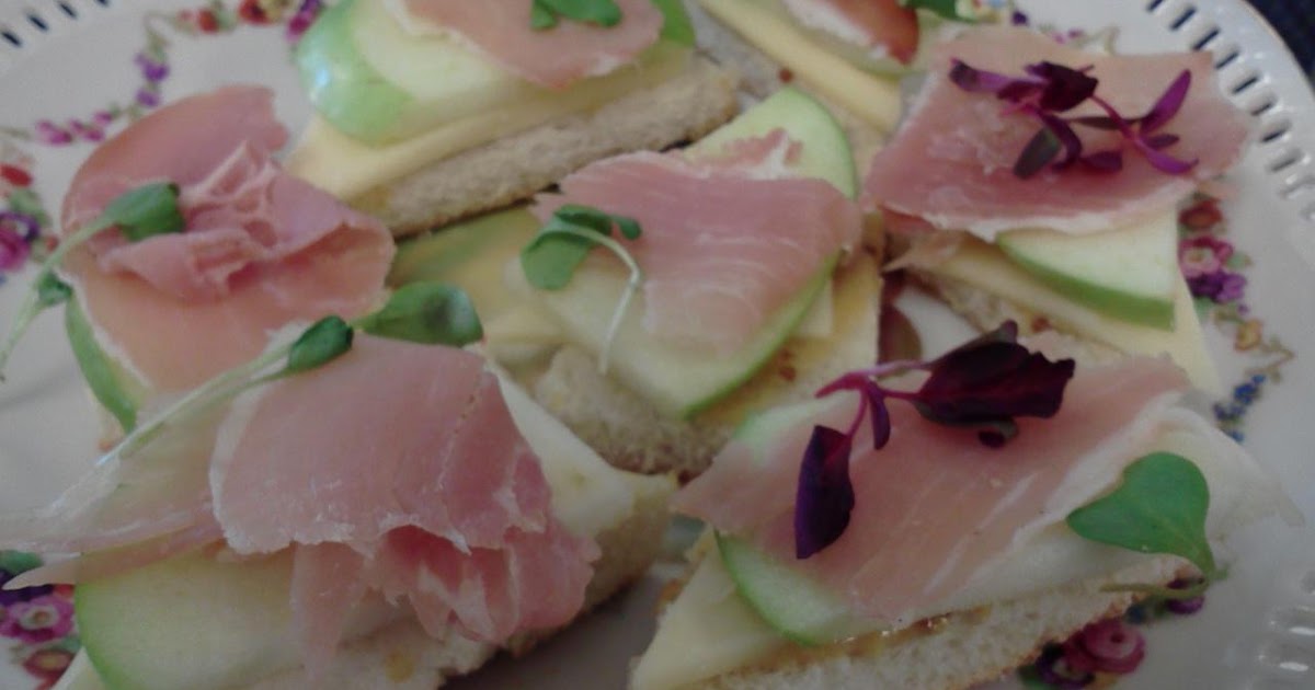 Dear Baci Prosciutto and Cheese Finger Sandwiches