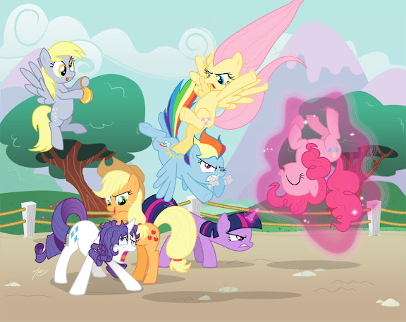 MLP fighting is magic 2011 My Little Ponies with Two Brains MLP fighting is magic 2011 My Little Ponies with Two Brains