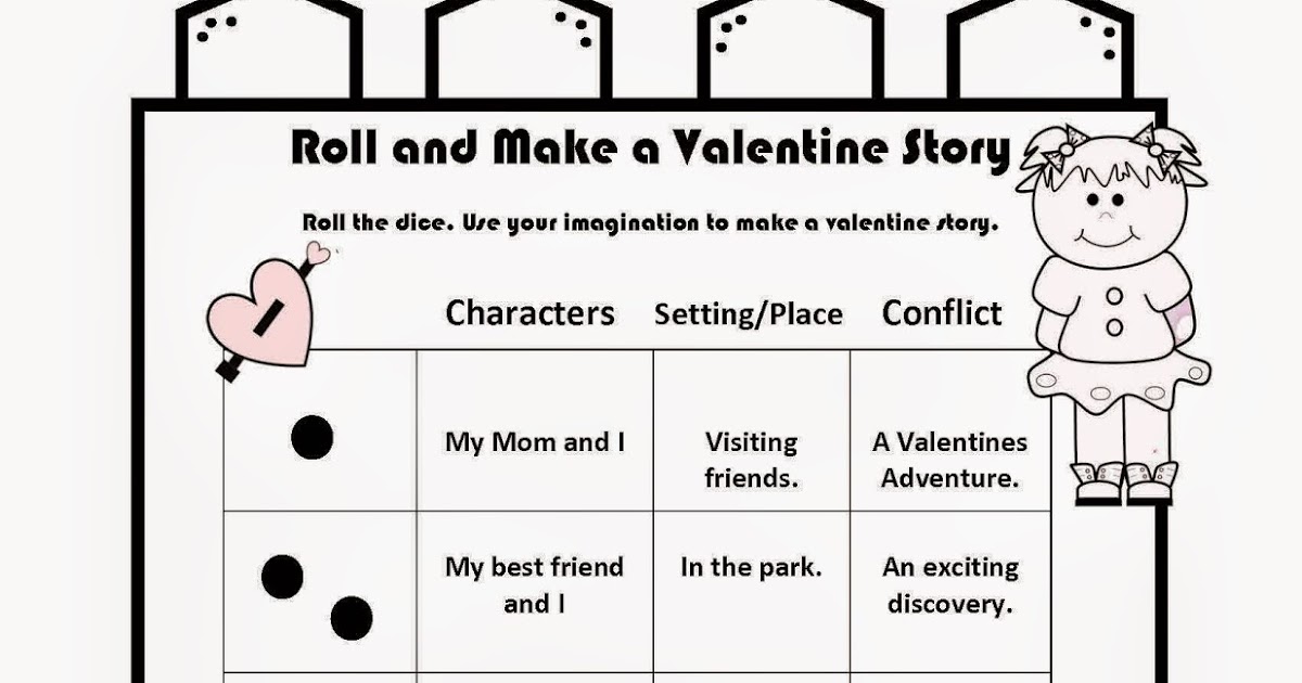 The Hermit Crabs Homeschool Roll The Dice And Make A Valentines Day Story