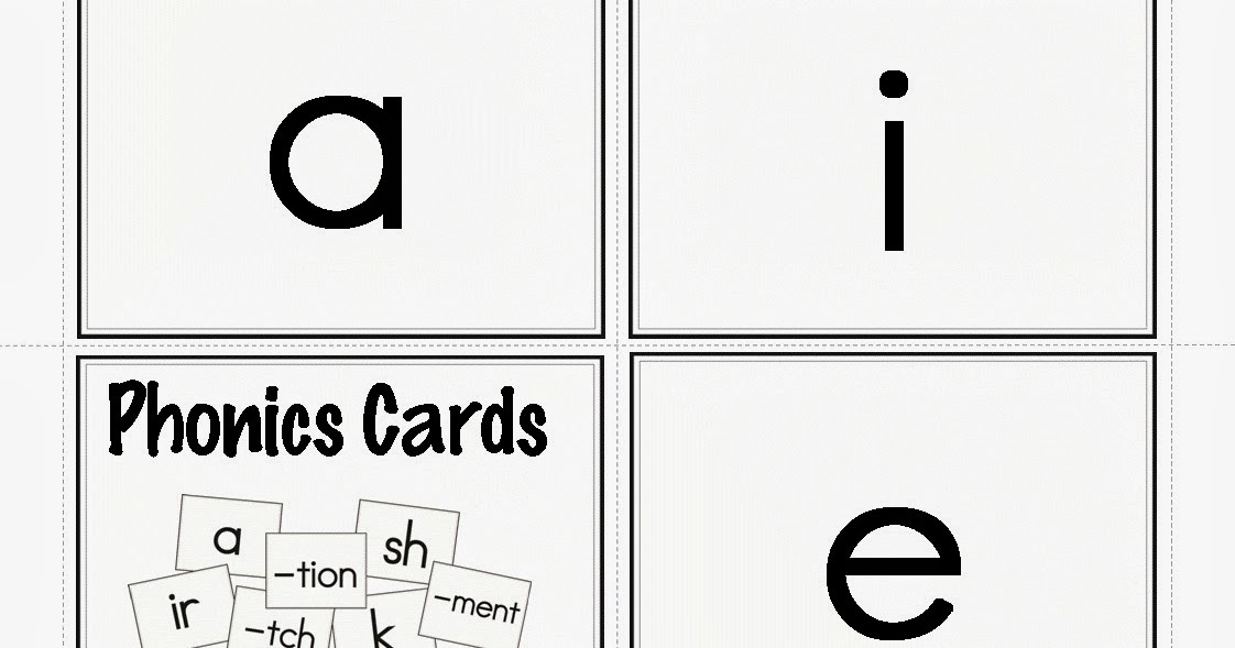 Classroom Freebies: Free Phonics Cards