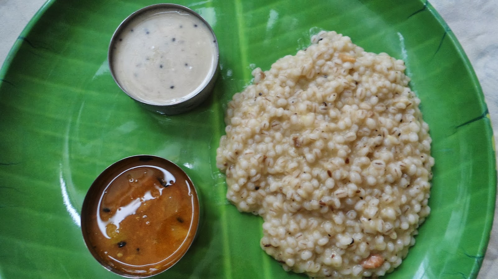 Babi 's Recipes Barley Pongal Healthy Indian Breakfast