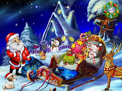"santa clause" "Santa and his sleigh" "Santa Sleigh" "Broken Sleigh" 