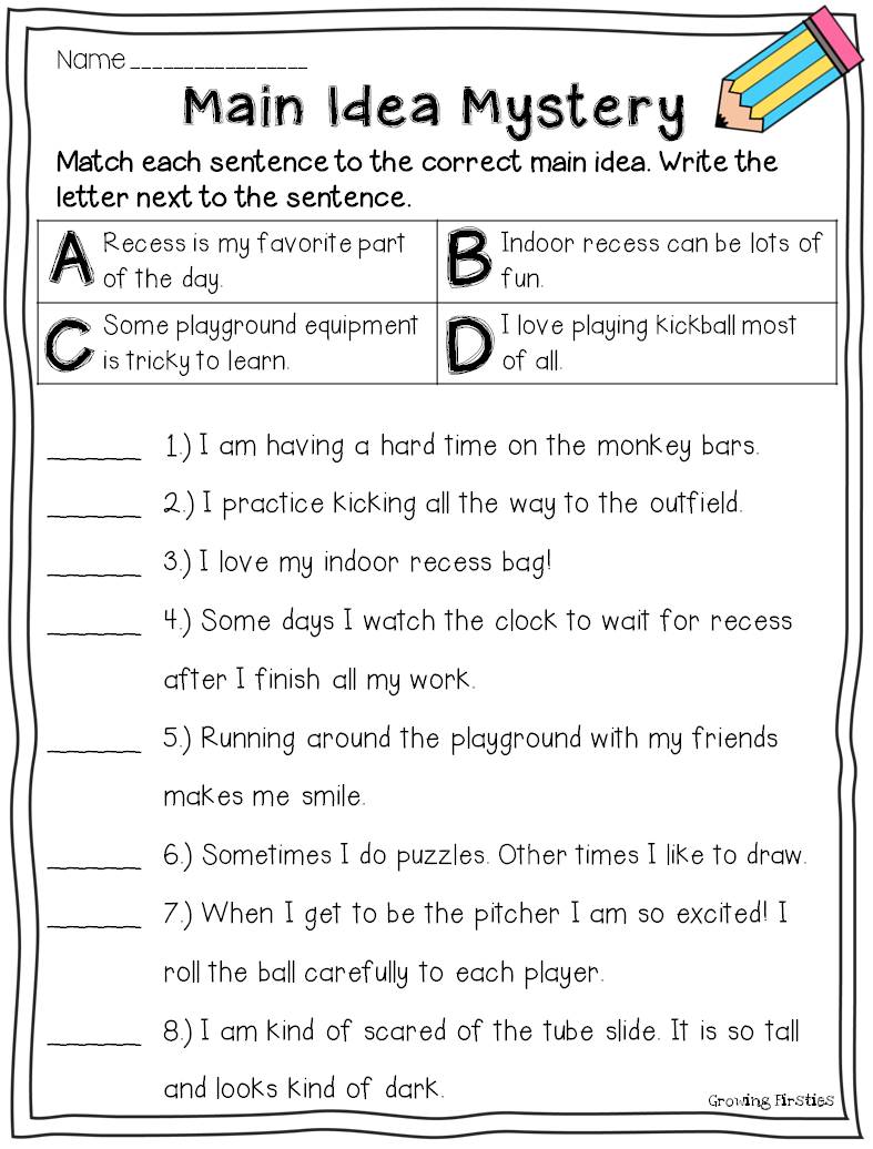 4th grade, 5th grade Reading, Writing Worksheets Finding
