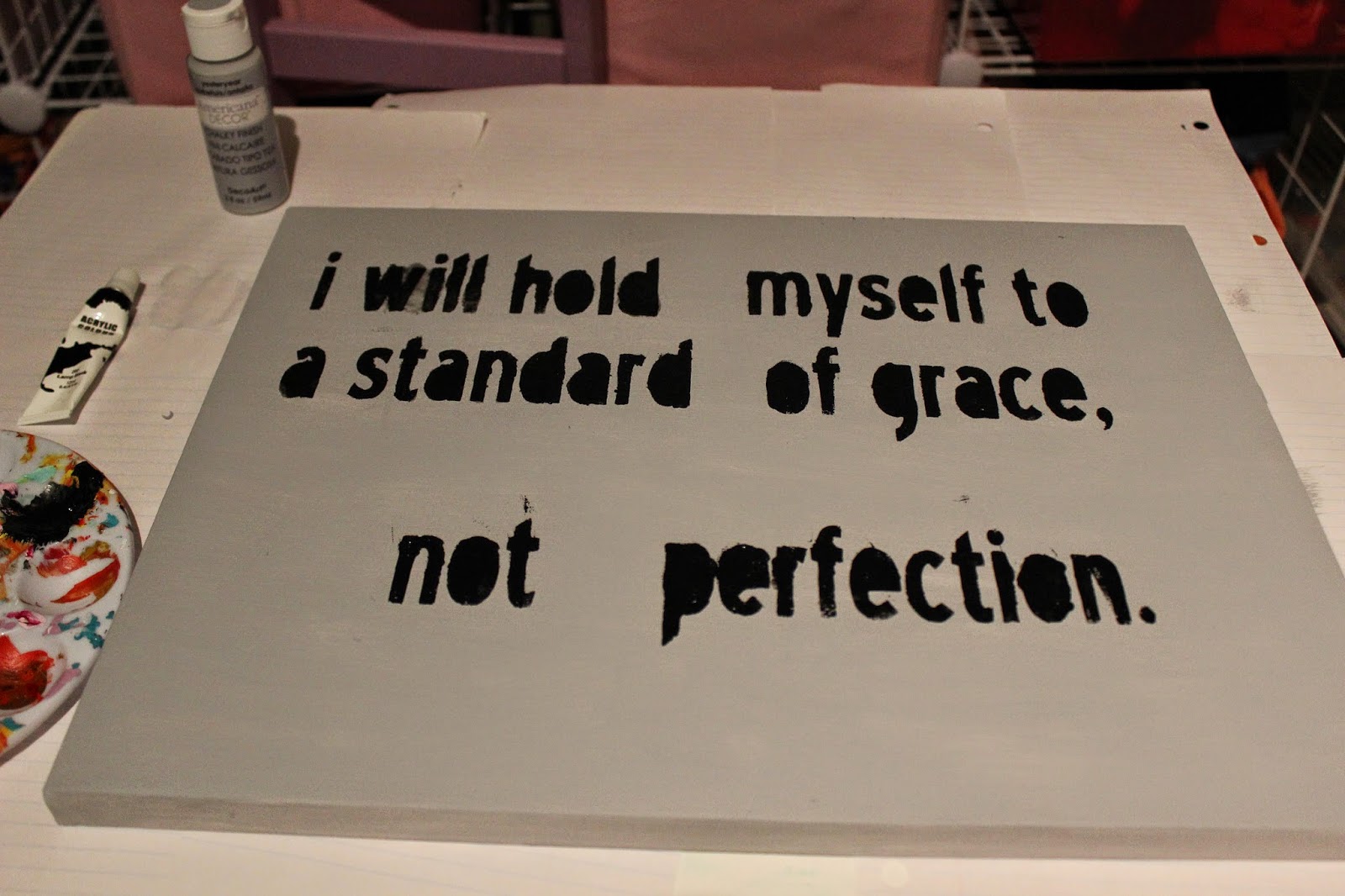 Wispy and Willowy DIY quote canvas