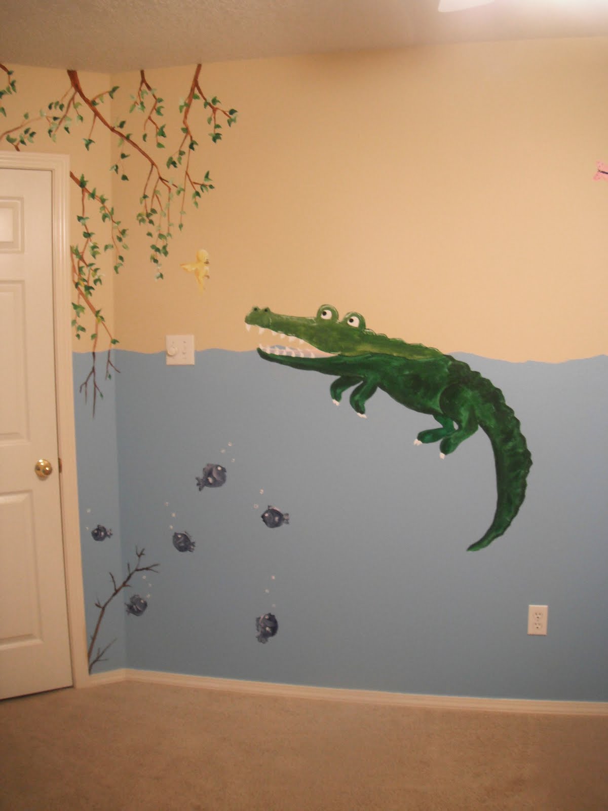 Brittney Owens: Finished mural in baby's room