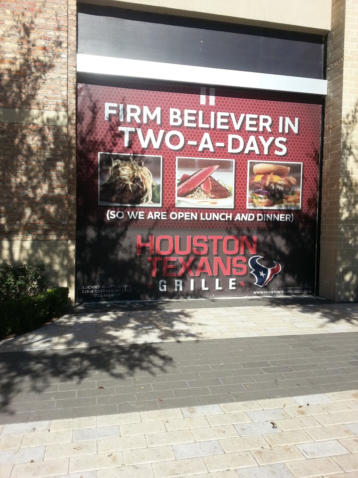 Review Houston Texans Grille at Houston City Centre