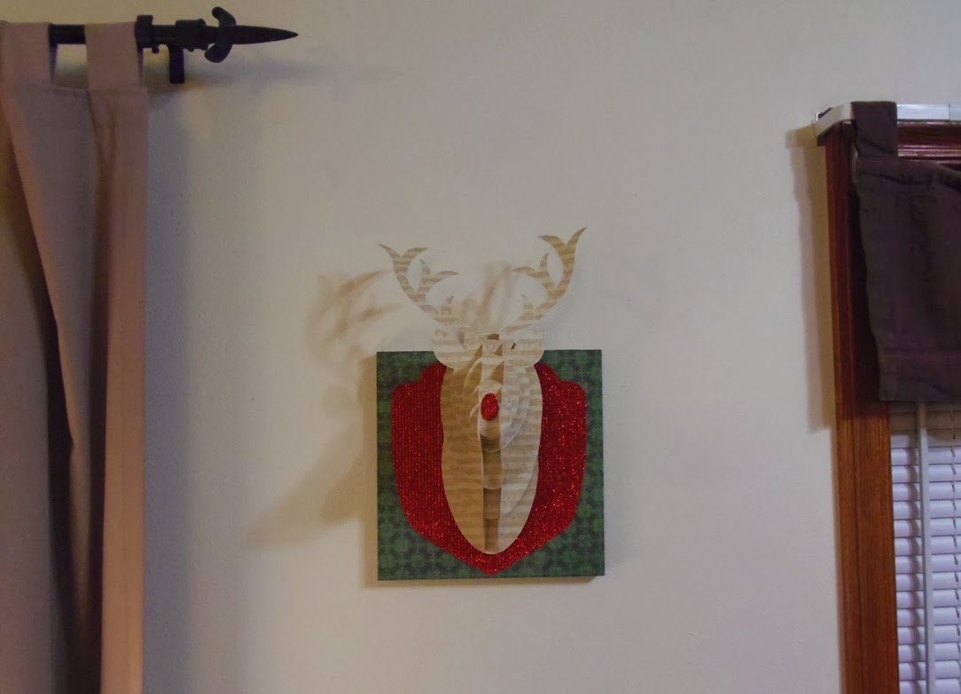 Craft with Bee: 25 Days of Christmas - Reindeer Wall Decor