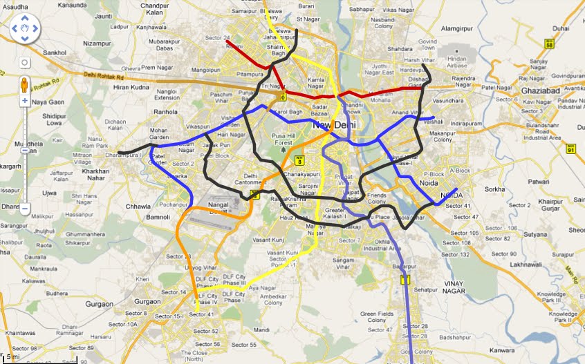 New metro map delhi download