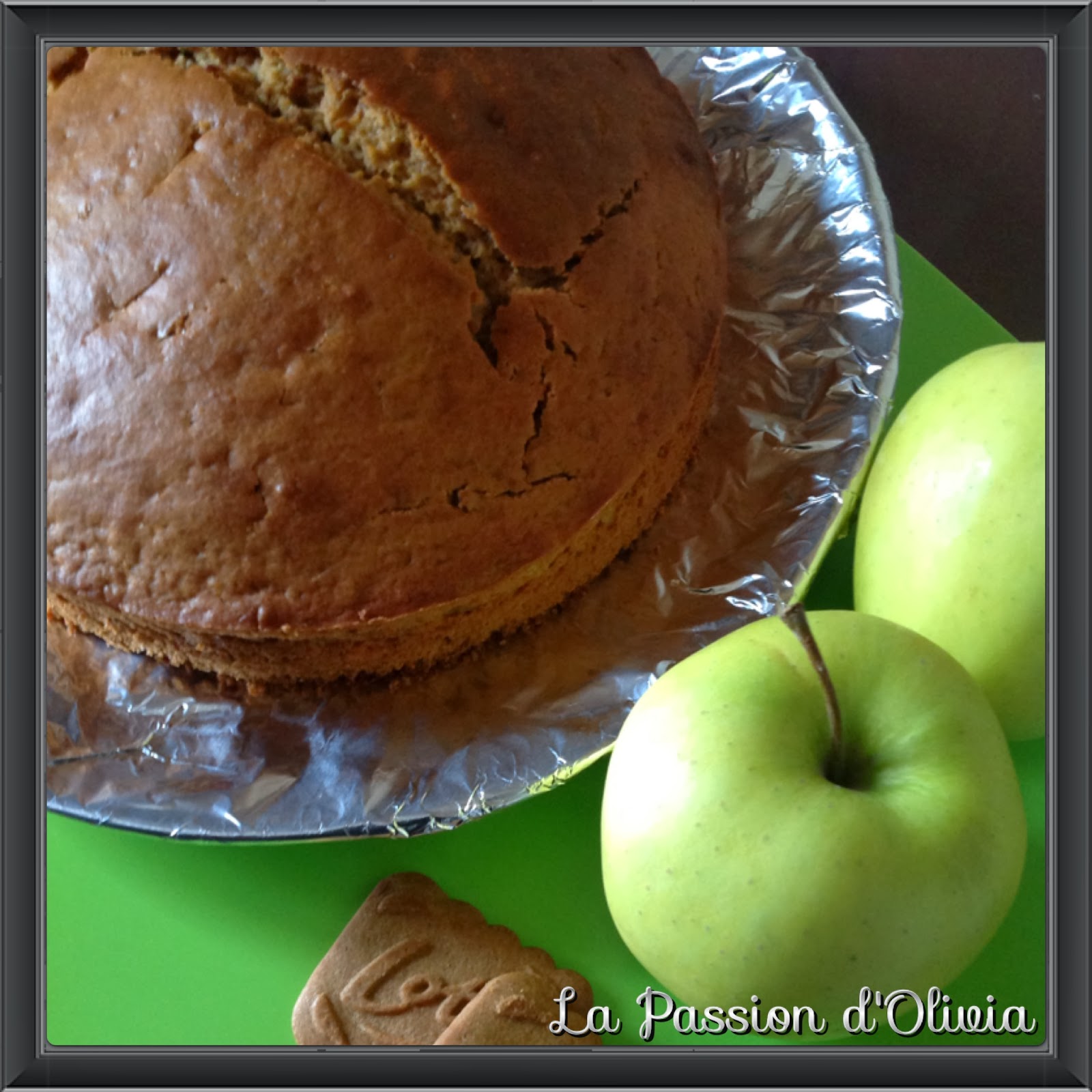 La Passion d'Olivia Gâteau à la Compote de Pomme et Spéculoos