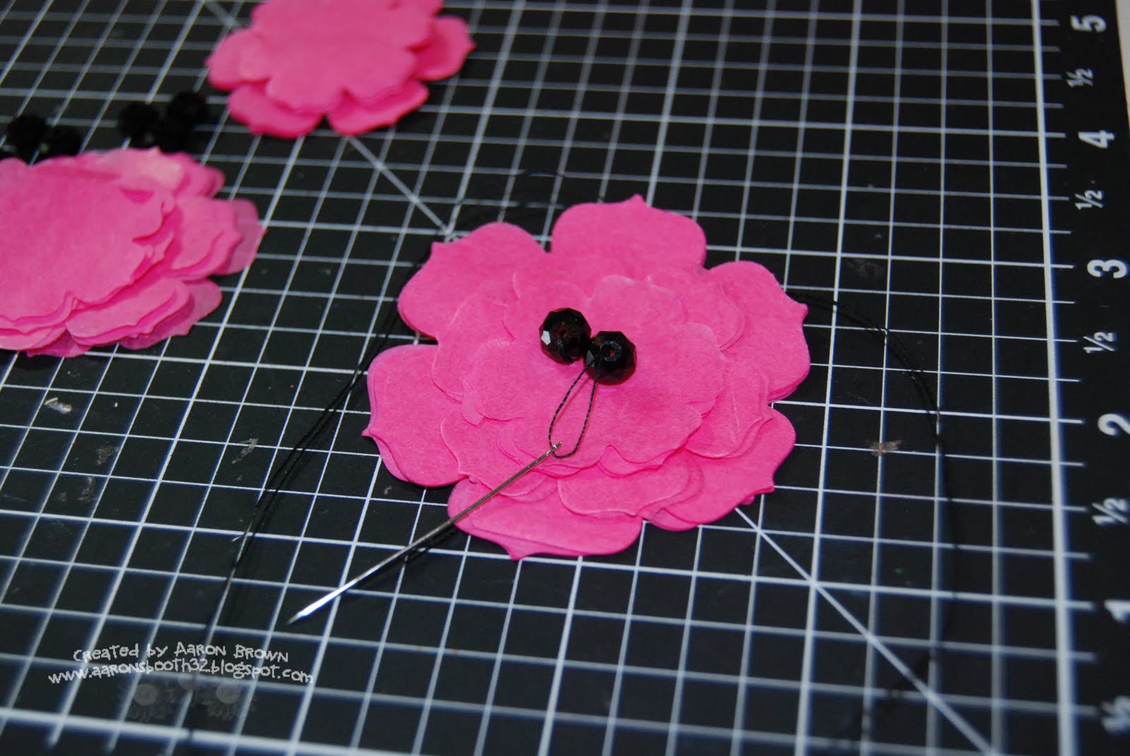 Booth 32 Tissue Paper ChallengeMother's Day Paper Corsage