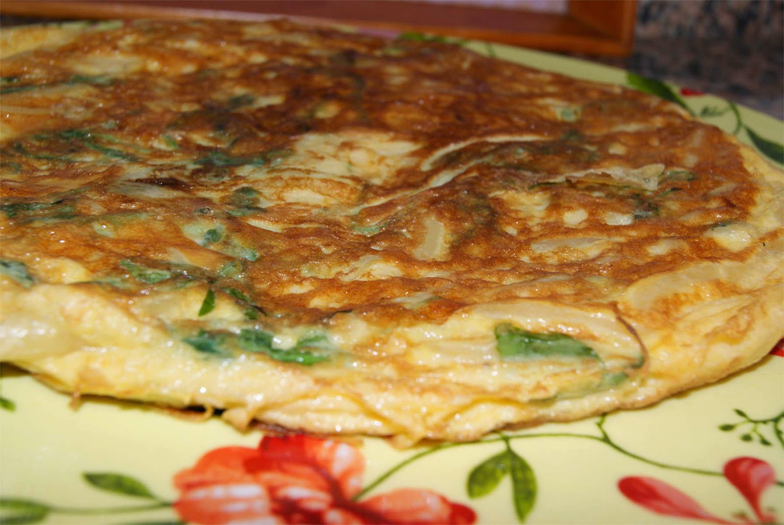 Tortilla De Pasta Y Rúcula
