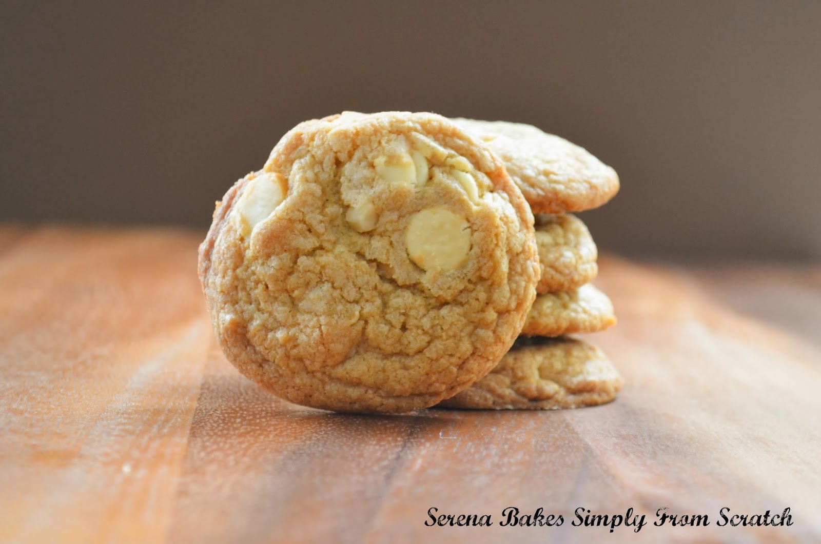 Brown Butter White Chocolate Macadamia Nut Cookies Serena Bakes