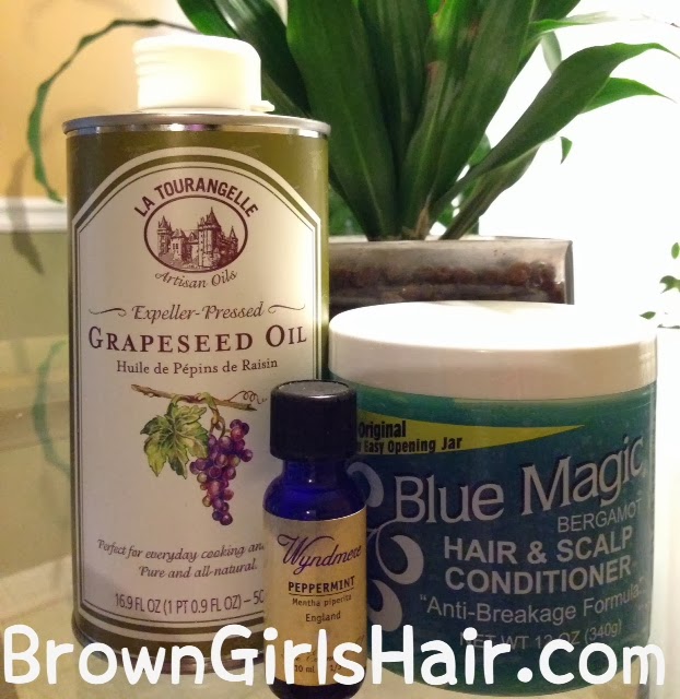 Brown Girls Hair Natural Hair Dry Scalp Treatment