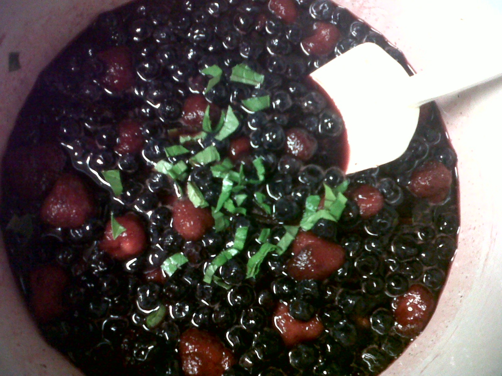 Preppy Pink Crocodile Blueberry Basil Balsamic Jam With Vanilla Bean