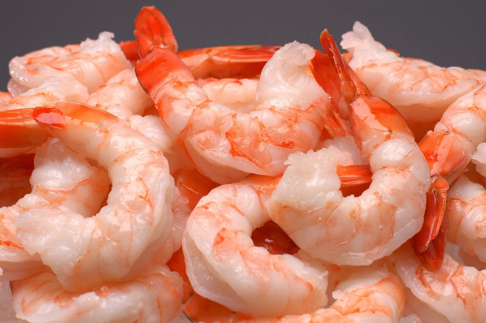Start with 12 pounds of large uncooked shrimp, peeled and deveined