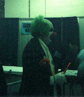 THE BEST ONE! Del Rivers as the clown! Grainy like a Sasquatch photo...