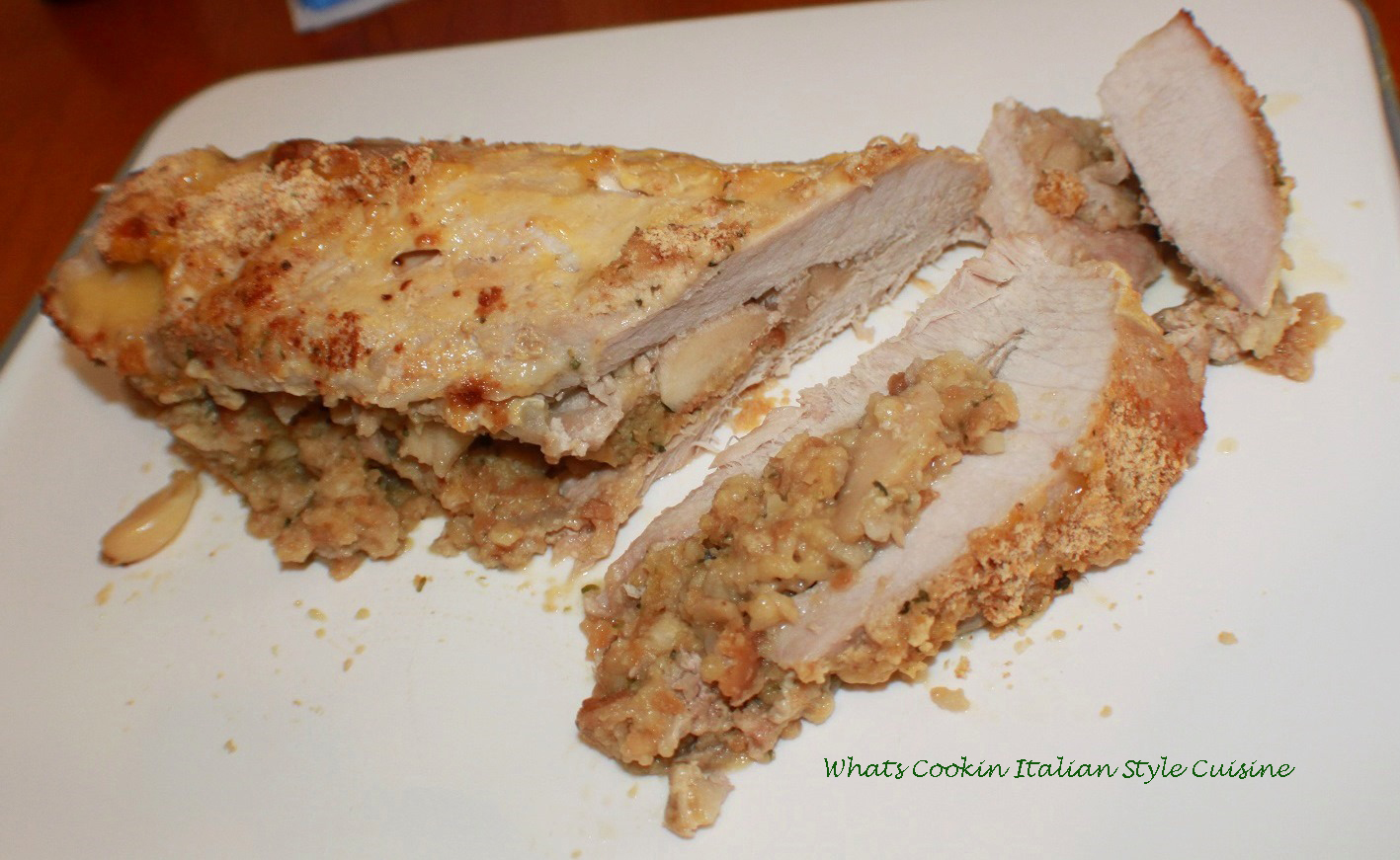Pork Tenderloin Apple Stuffing What's Cookin' Italian Style Cuisine