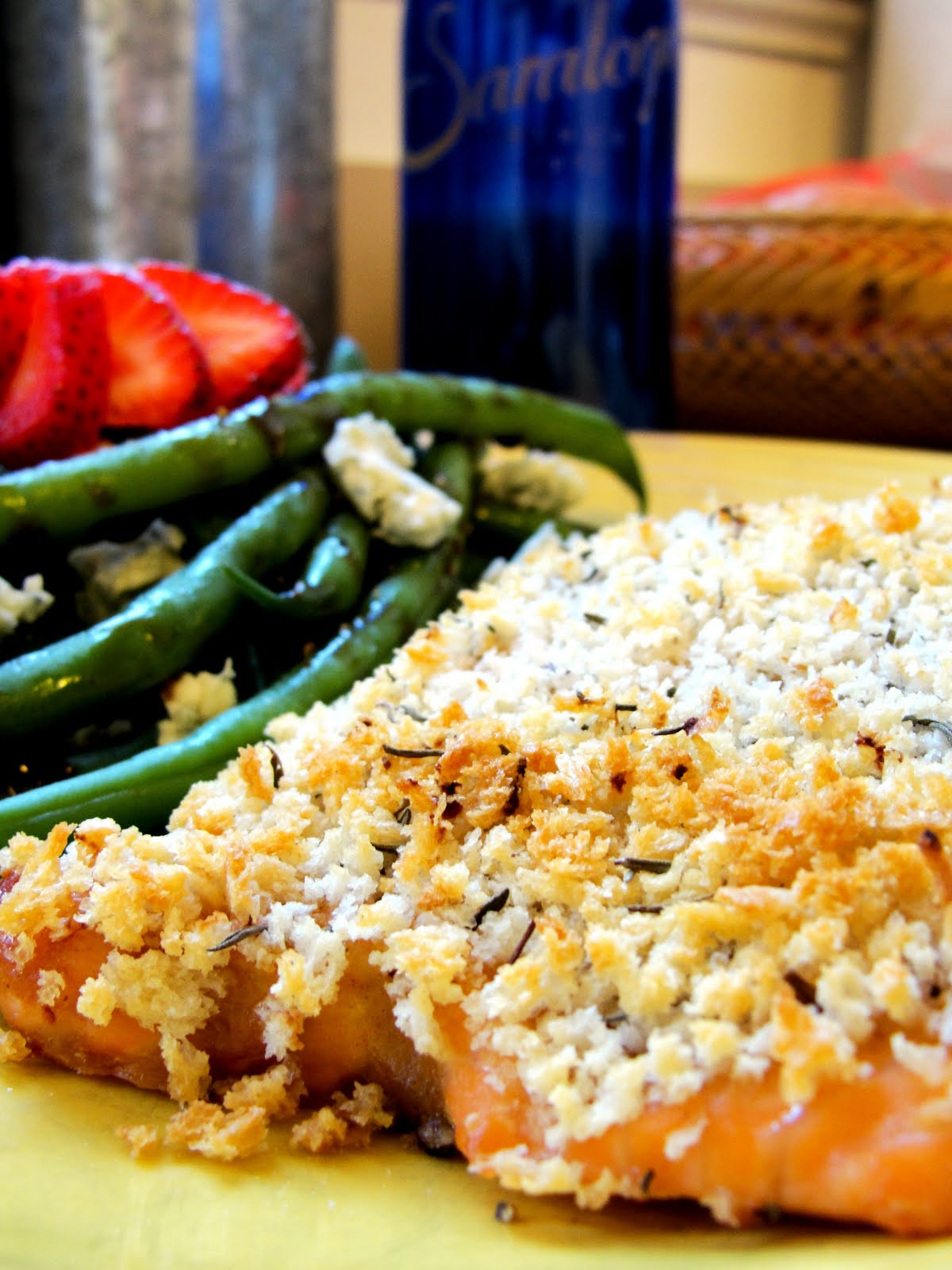 Right Up Your Aly Pankocrusted Honey Mustard Salmon