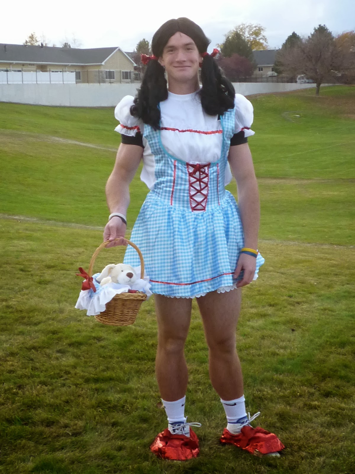 Dawson dressed up as "Dorothy".
