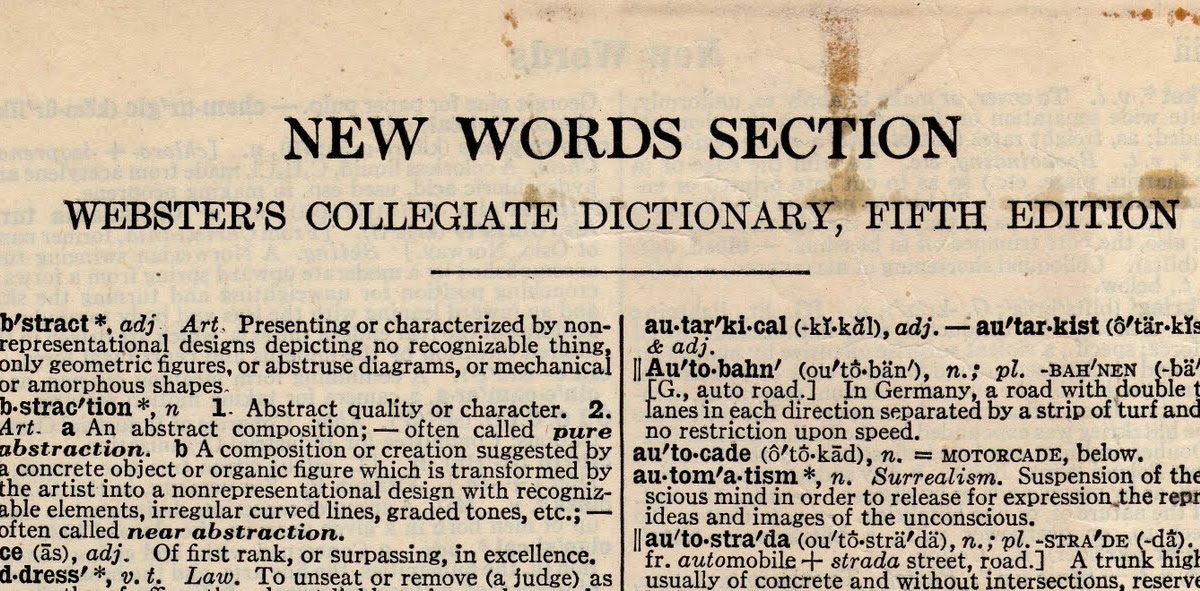 Papergreat Some words that entered the dictionary 70 years ago