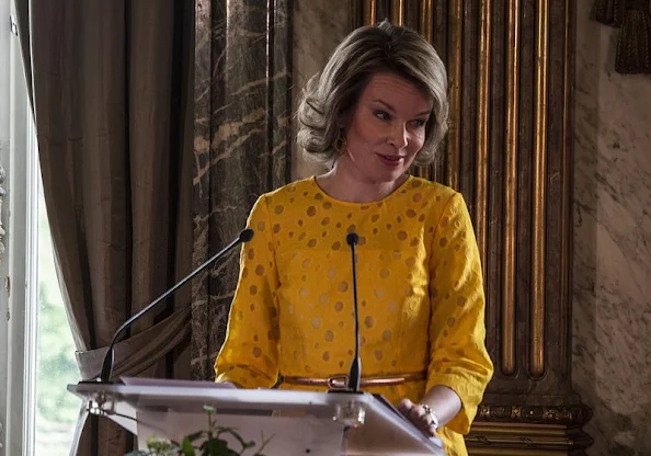 Queen Mathilde attends the award ceremony of the Queen Mathilde Prize 2015 