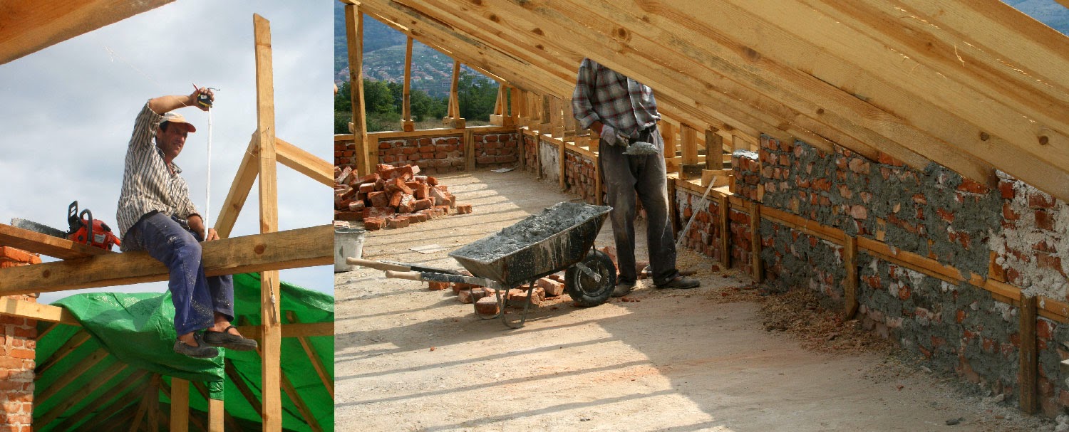 Men on with their separate tasks Men on with their separate tasks