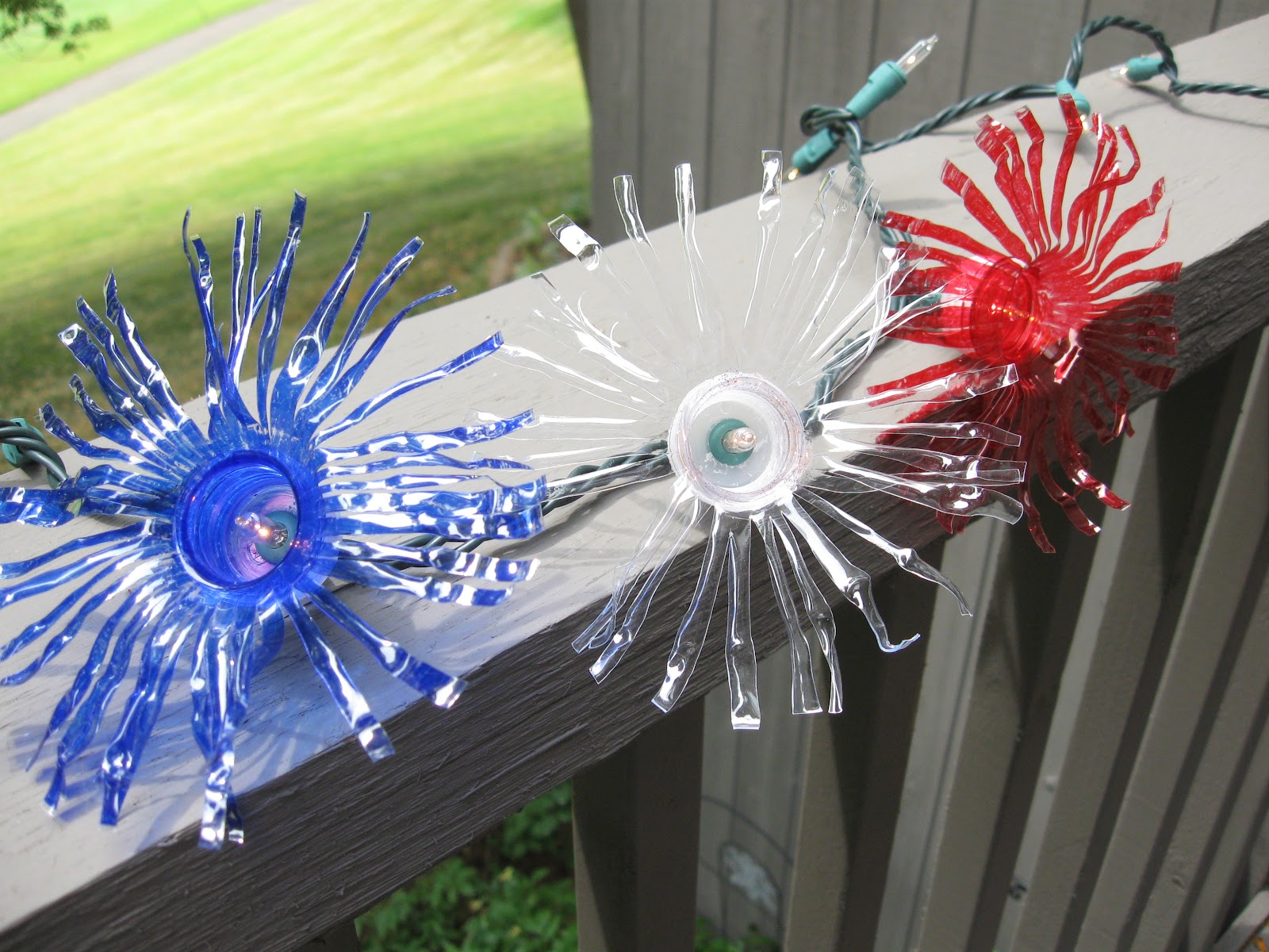 Craft Klatch ® Firework Twinkle Lights from Recycled Water Bottles