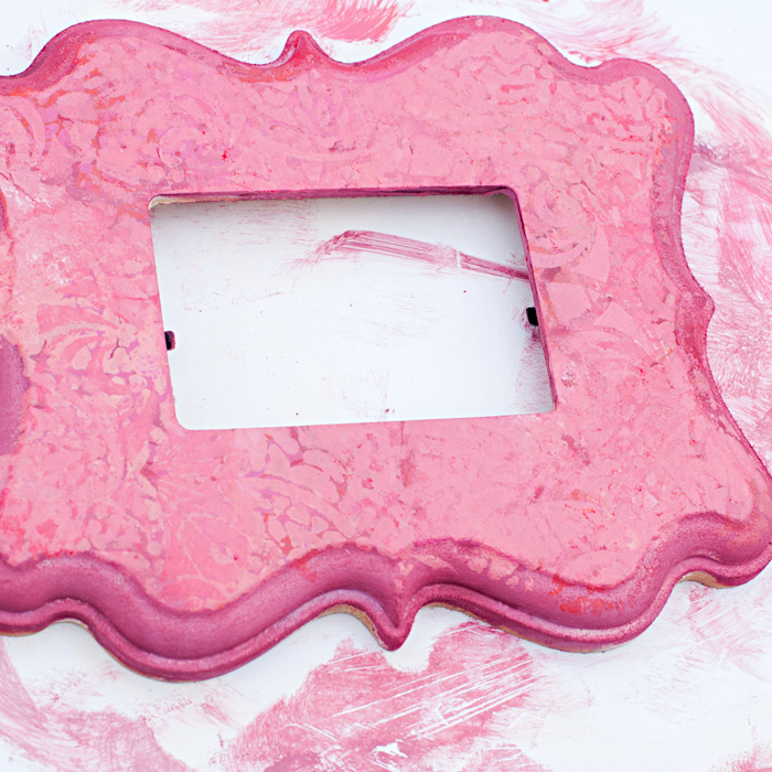 punk projects Mixed Media DIY Painting a Frame