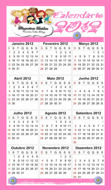 CALENDÁRIO 2012