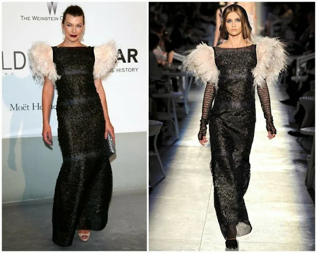 Milla Jovovich in Chanel Couture – amfAR Cinema Against Aids Gala 
