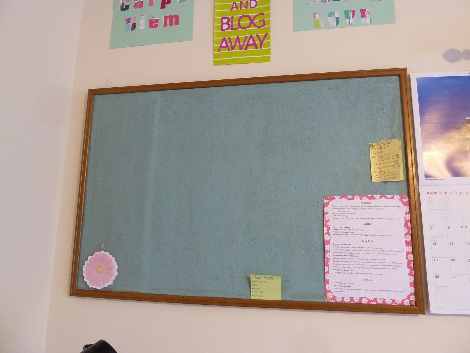 Life In Positudiness Painting a Bulletin Board