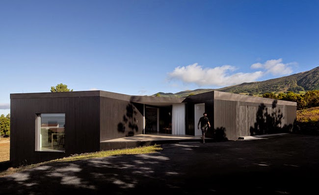 Casa Negra y Blanca, Moderna - Minimalistas 2015