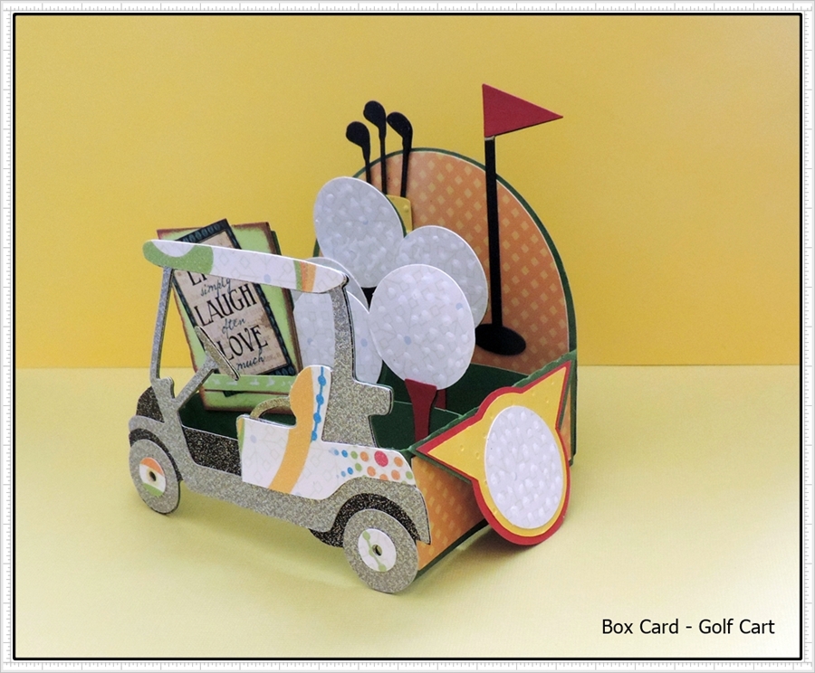 SCRAPCUTS by JUDY BABY CRIB & GOLF CART BOX CARDS