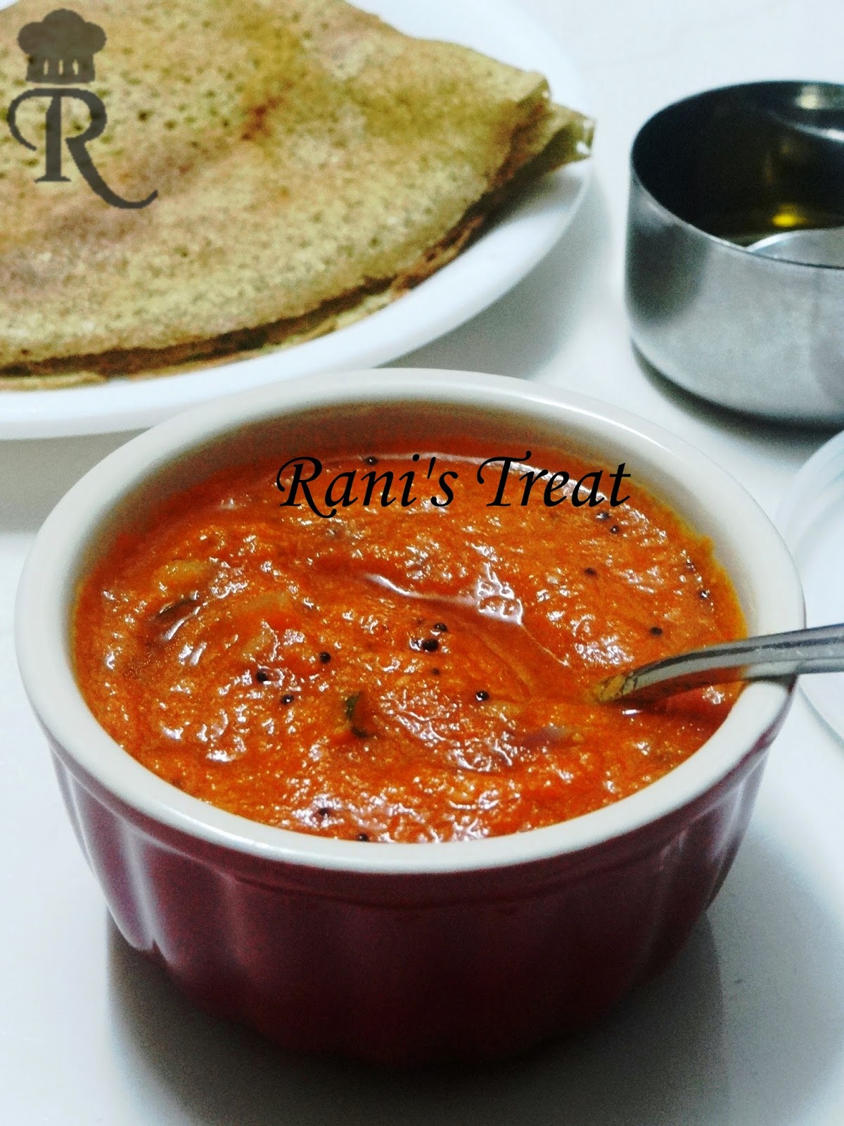 Rani's Treat Onion Tomato Chutney Red Chutney Easy Thakkali
