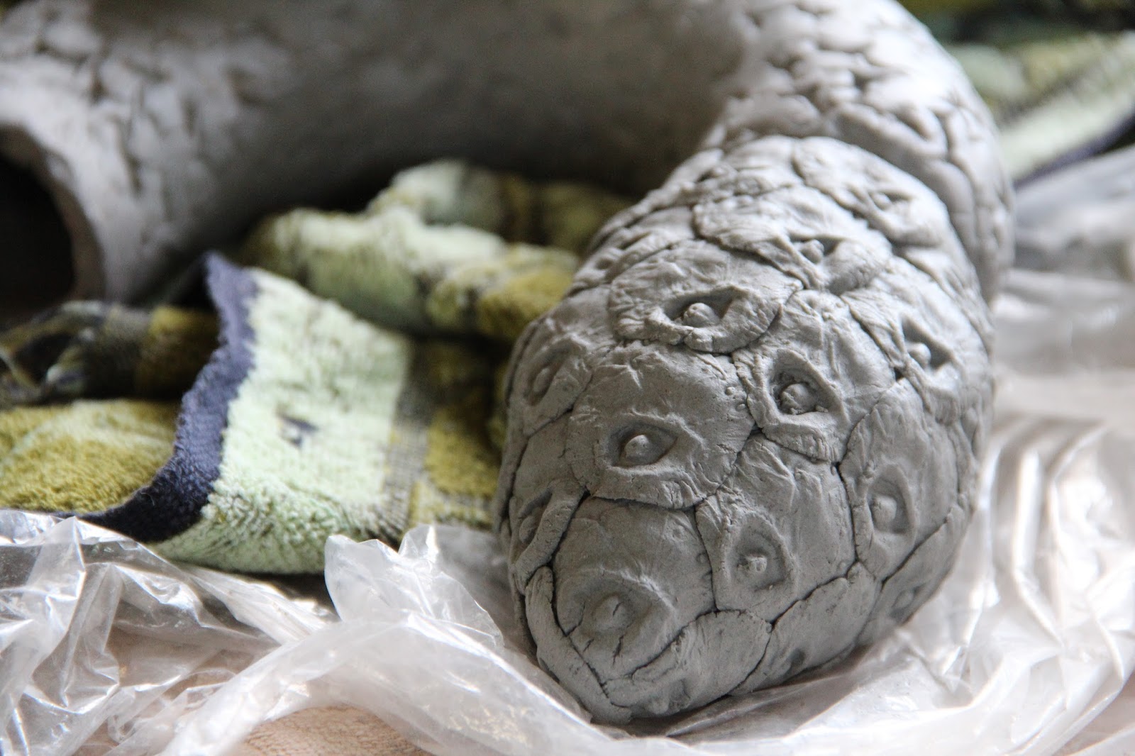 Rachel Dorn Ceramic Sculpture Sprigs and Stamps