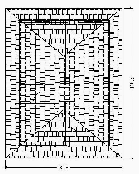 Cara Menghitung Luas Atap Rumah bentuk Perisai | Proyek Sipil